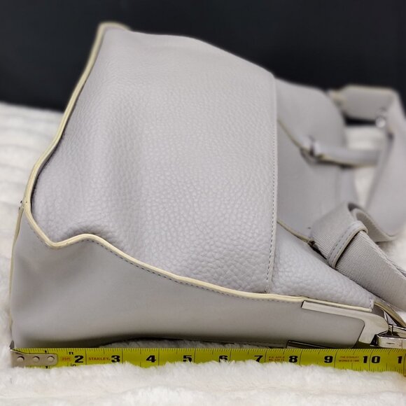 Calvin Klein Fay Convertible East/West Tote Bag in Dove Grey Vegan Leather - Picture 6 of 8